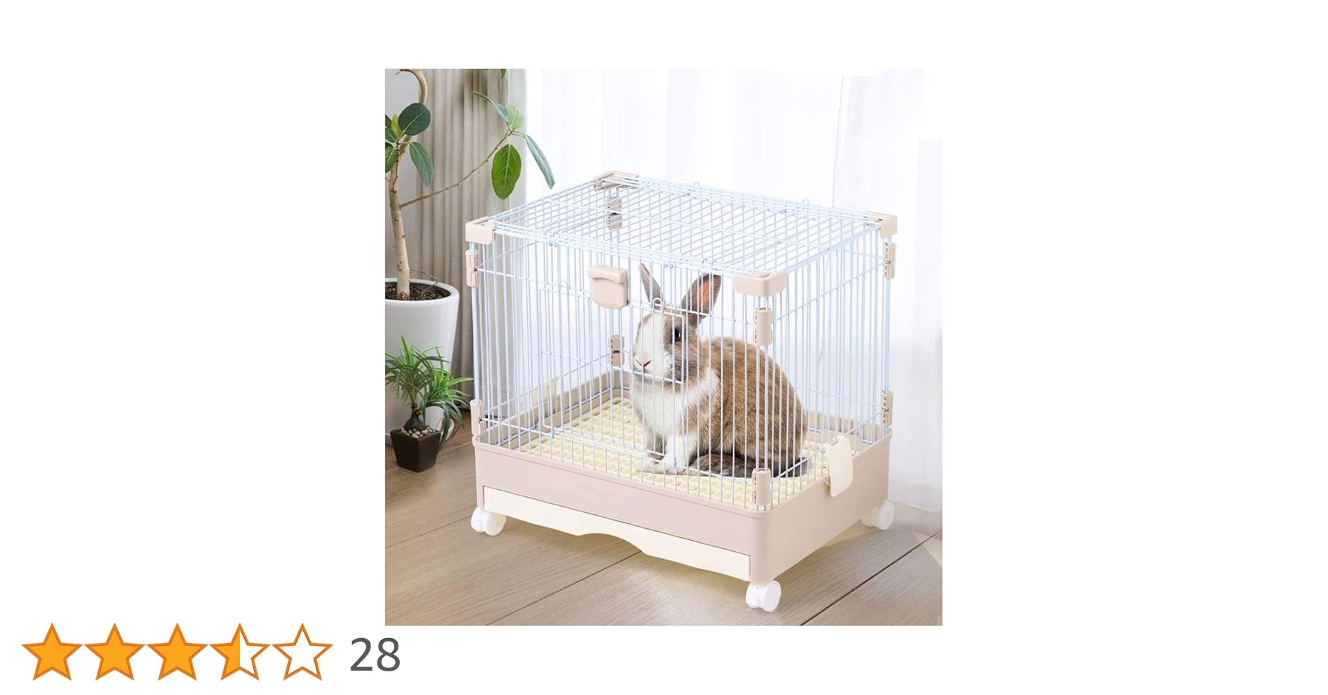 Amazon | Bonarca 小動物 ケージ うさぎ 【前扉＆天井扉の2扉